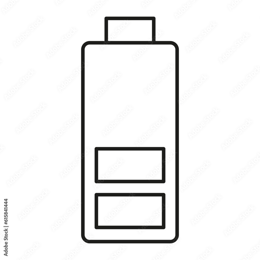 two strip of battery icon , battery icon. Vector illustration. stock image. two strip of battery icon , battery icon. Vector illustration. stock image.