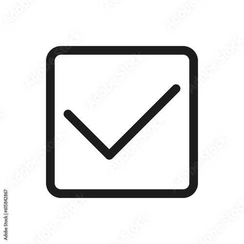 Free Download check mark icon in square. Vector illustration. stock image. - GFXLoad