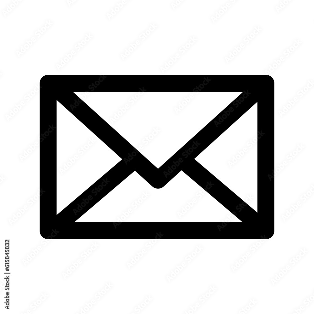 Closed envelope icon. Vector illustration. stock image. Closed envelope icon. Vector illustration. stock image.