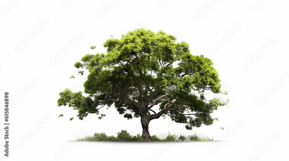 Obraz premium big tree isolate on white background