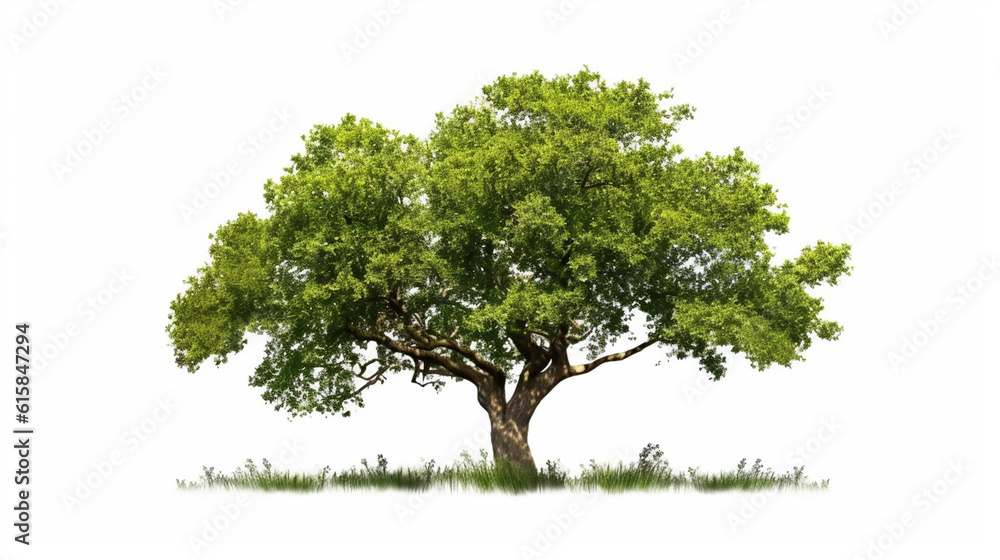 Obraz premium big tree isolate on white background