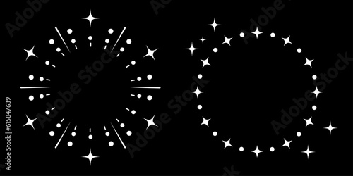 キラキラの輝きを散りばめた背景デザイン