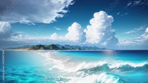 tropical island in the ocean © McClerish