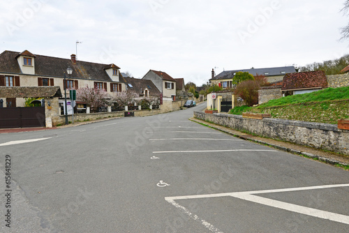Montreuil sur Epte  France - march 16 2023 : village center © PackShot
