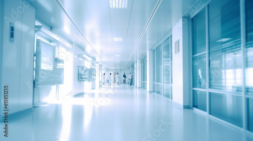 Wallpaper Mural abstract medical background for design. Blurred dispense counter of hospital or clinic Torontodigital.ca