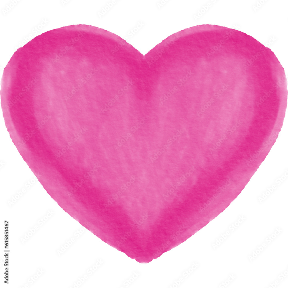 Watercolor Brush Heart Png Illustration Paper Texture