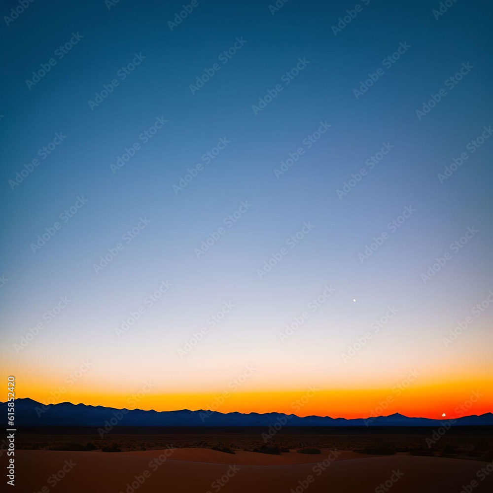 Obraz premium sunset over the mountains