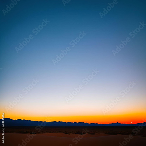 sunset over the mountains