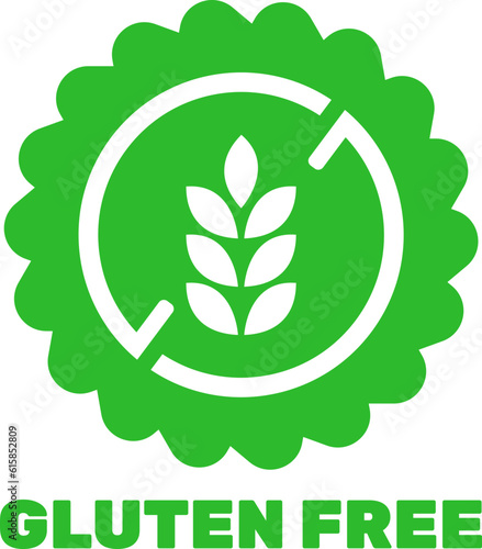 Isolated gluten free icon sign vector design