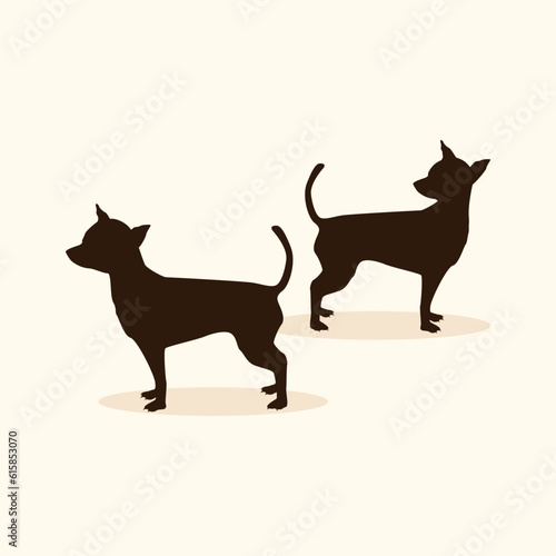 Standing Dog vector image. Dog image. Dog Vector Image. Silhouette of a Dog Vector Image