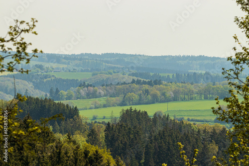 Blick auf die Landschaft bei Hellenthal Deutschland