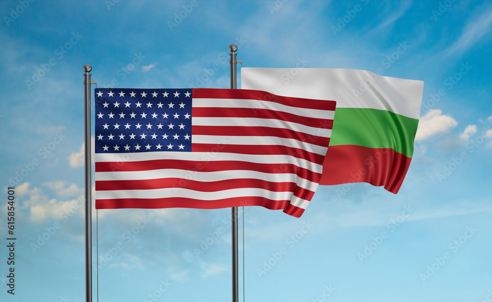 Naklejka premium Bulgaria flag