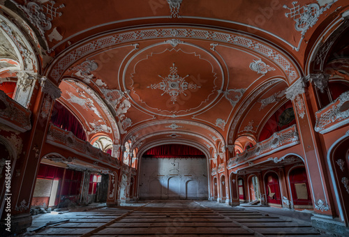 Exploring the Historic Abandoned Red Cinema and Abandoned Red Theatre in Miskolc, HungaryJourney Through Time and Culture