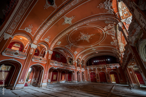 Exploring the Historic Abandoned Red Cinema and Abandoned Red Theatre in Miskolc, HungaryJourney Through Time and Culture