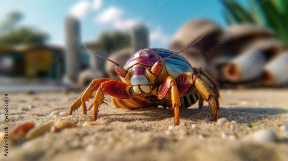 crab on the sand crab on the sand
