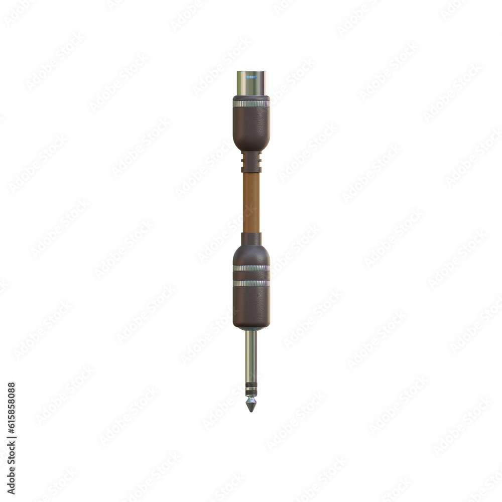 Audio Cable 3D Alphabet or PNG Letters Audio Cable 3D Alphabet or PNG Letters
