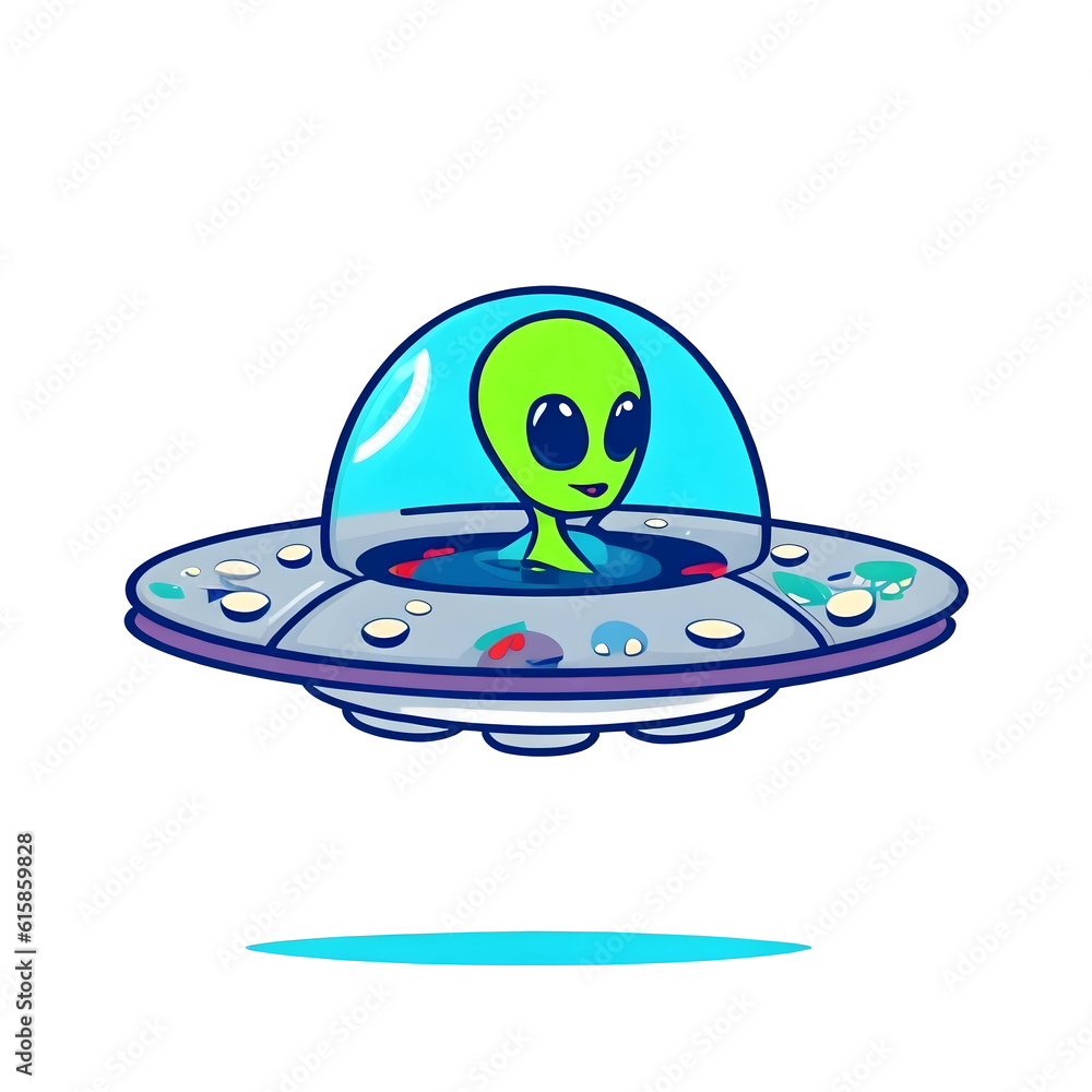 ufo with alien. ai generated ufo with alien. ai generated