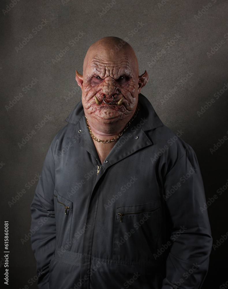 Obraz premium Pig Man Big Boss 
