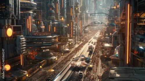 city of people of the future.