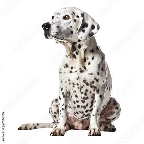 dalmatian isolated on transparent background cutout