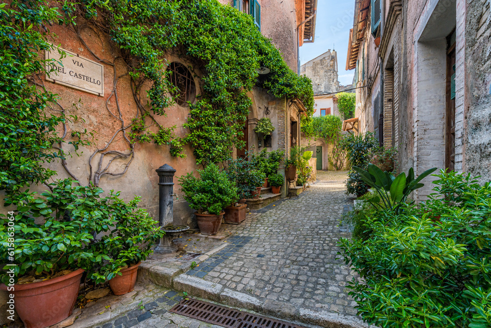 Scenic sight in the beautiful village of Nazzano, Province of Rome, Lazio, Italy. Scenic sight in the beautiful village of Nazzano, Province of Rome, Lazio, Italy.