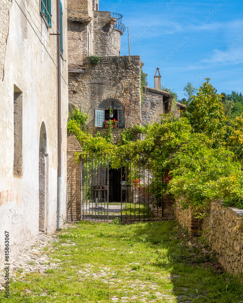 Scenic sight in the beautiful village of Nazzano, Province of Rome, Lazio, Italy.