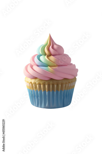 cupcake isolated on white