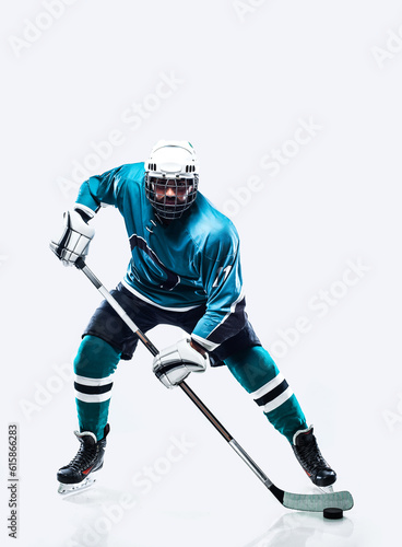 Photography Ice hockey player. Download high resolution photo. Sport concept.