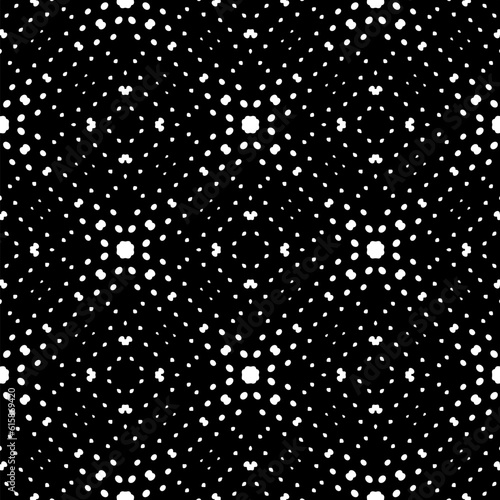 Background with abstract shapes. Black and white texture. Monochrome repeating pattern for decor, fabric, cloth.