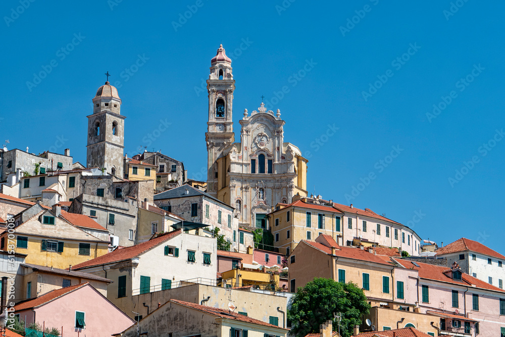 Cityscape of Cervo a village of Liguria