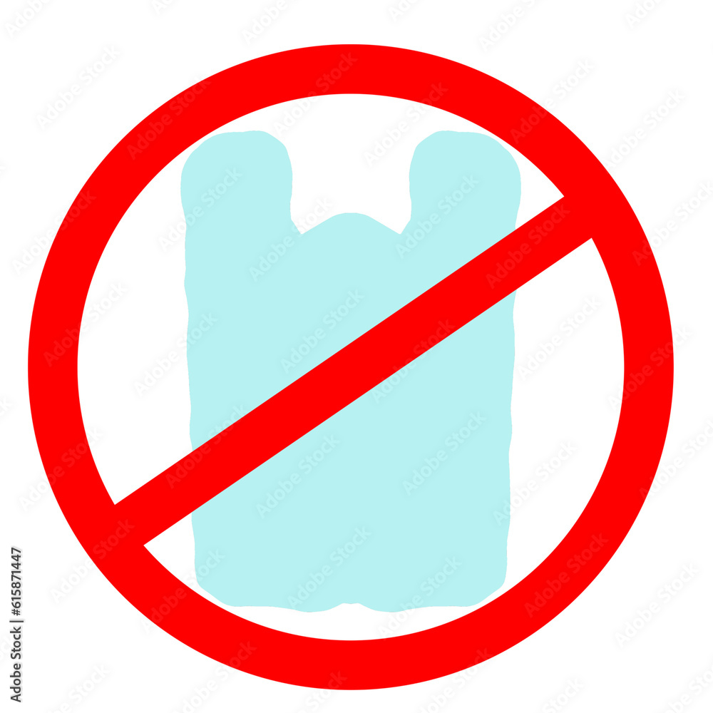 symbol prohibiting the use of plastic bags symbol prohibiting the use of plastic bags