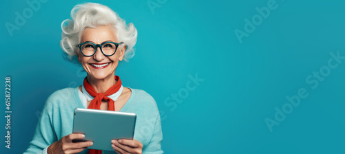 Happy Older Smiling Woman H...