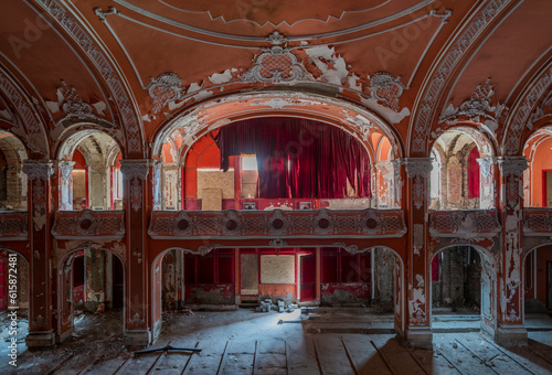 Exploring the Historic Abandoned Red Cinema and Abandoned Red Theatre in Miskolc, HungaryJourney Through Time and Culture photo