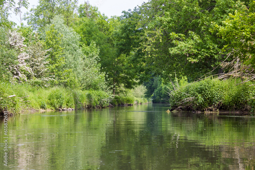 Niers River, Lower Rhine Region, Germany Niers River, Lower Rhine Region, Germany