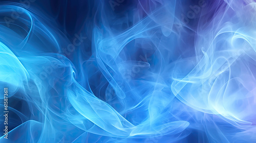 Abstract blue smoke mixed with purple smoke background which is generated by AI. Generative AI. Generative AI illustration.