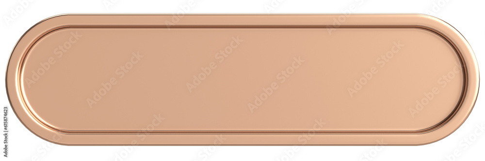 Fototapeta premium 3D button. Empty button. 3D illustration.