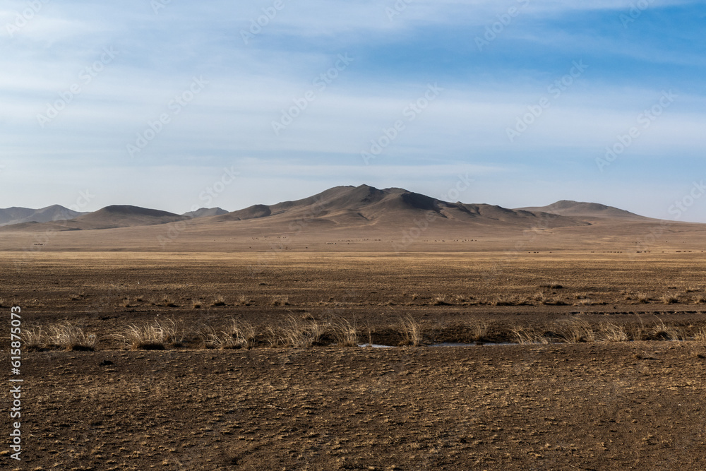 Landscape of mountain in Mongolia