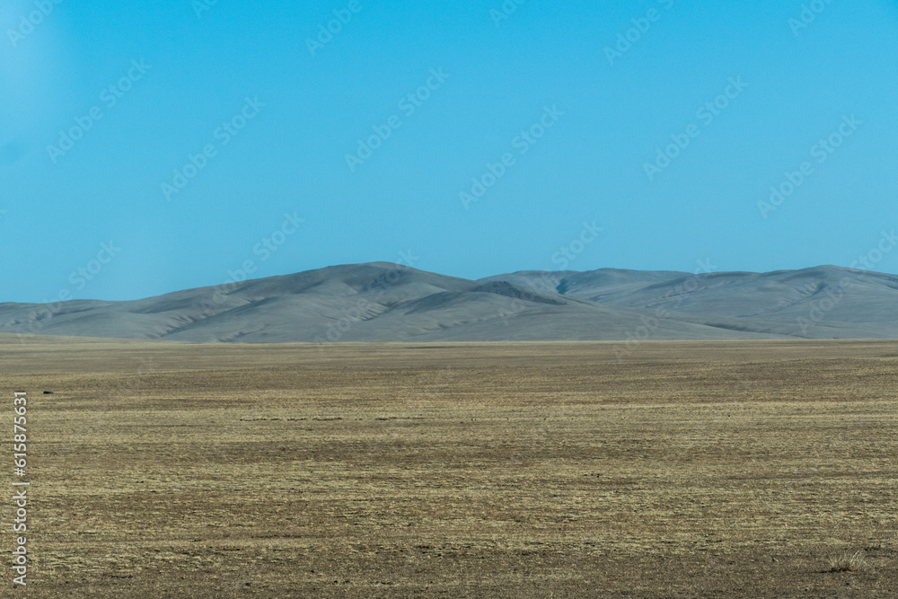 Landscape of the mountains in Mongolia