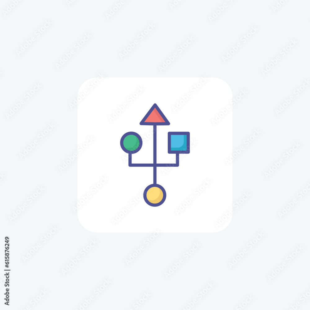 Geometric Connection fully editable vector icon
Geometric Connection fully editable vector icon