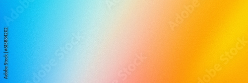 Blue orange gradient background noise texture grainy colors wide banner design photo