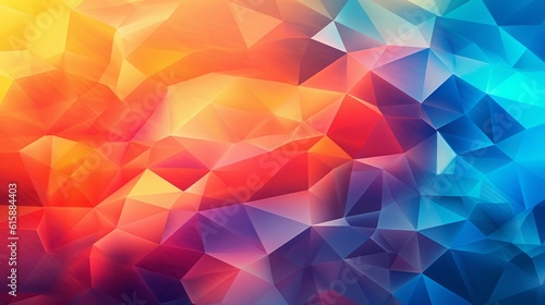 Colorful abstract geometric background. Generative AI.