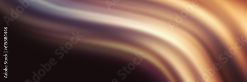 Beige brown color gradient wave on dark background grainy texture effect abstract banner website header design