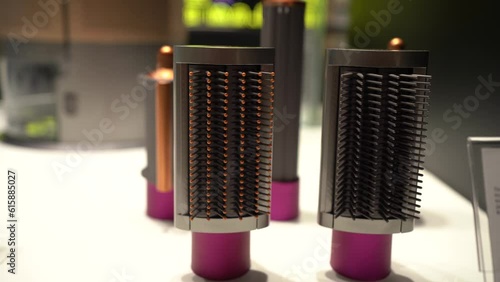 Close up of  airwrap complete hair multi-styler with various attachments