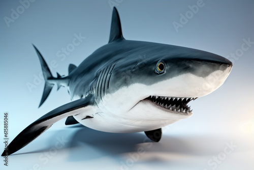 Great white shark. Generative AI