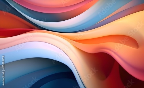 Experimental Palette Background. Dynamic Abstract Pattern. Vibrant Color Waves. Generative AI.