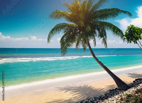 palm trees on the beach