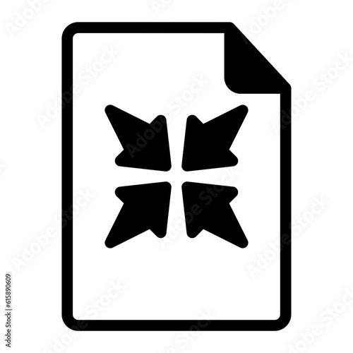 compress line icon