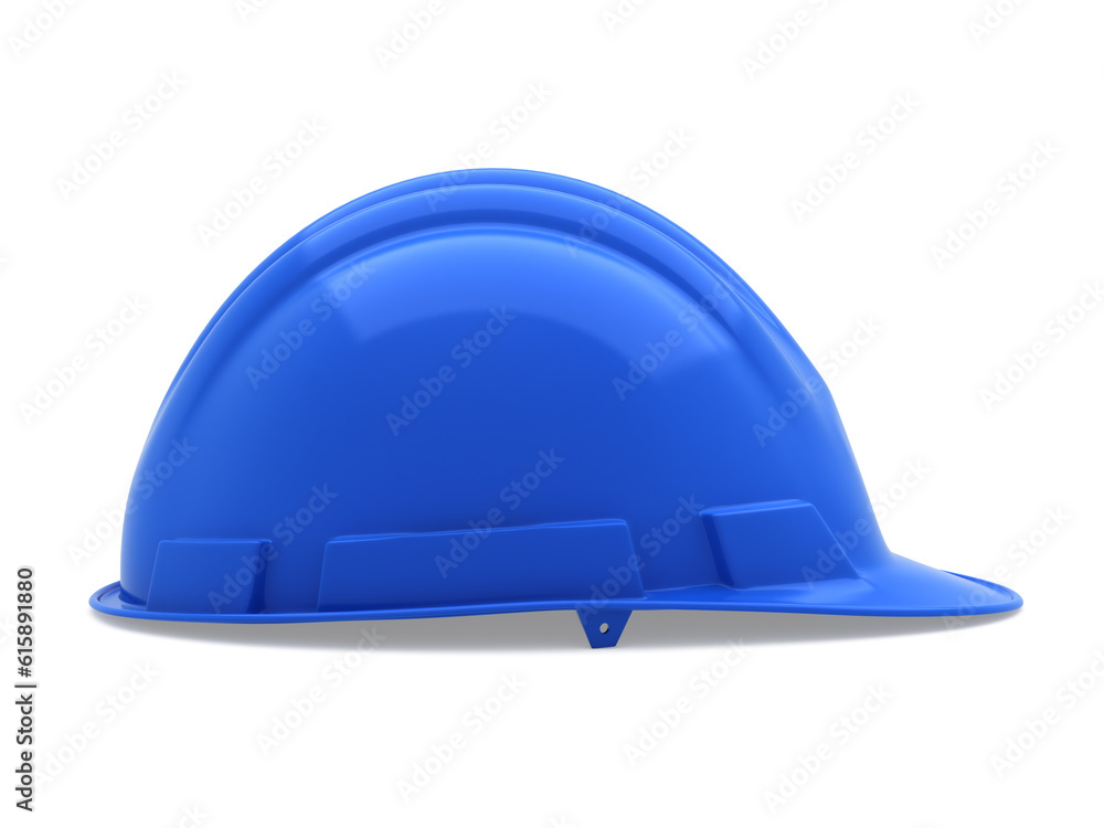 3d render blue safety helmet (clipping path) 3d render blue safety helmet (clipping path)