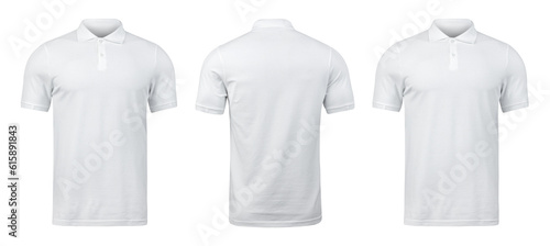 White Polo mockup front and back used as design template