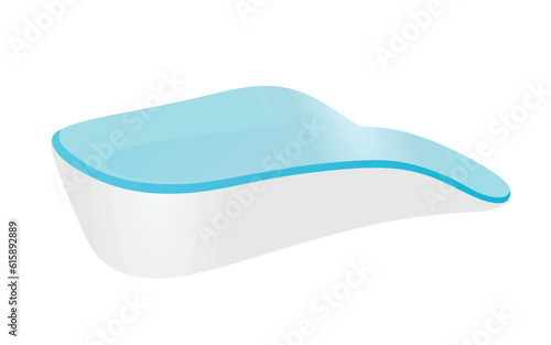 Foot high heel insole. vector illustration